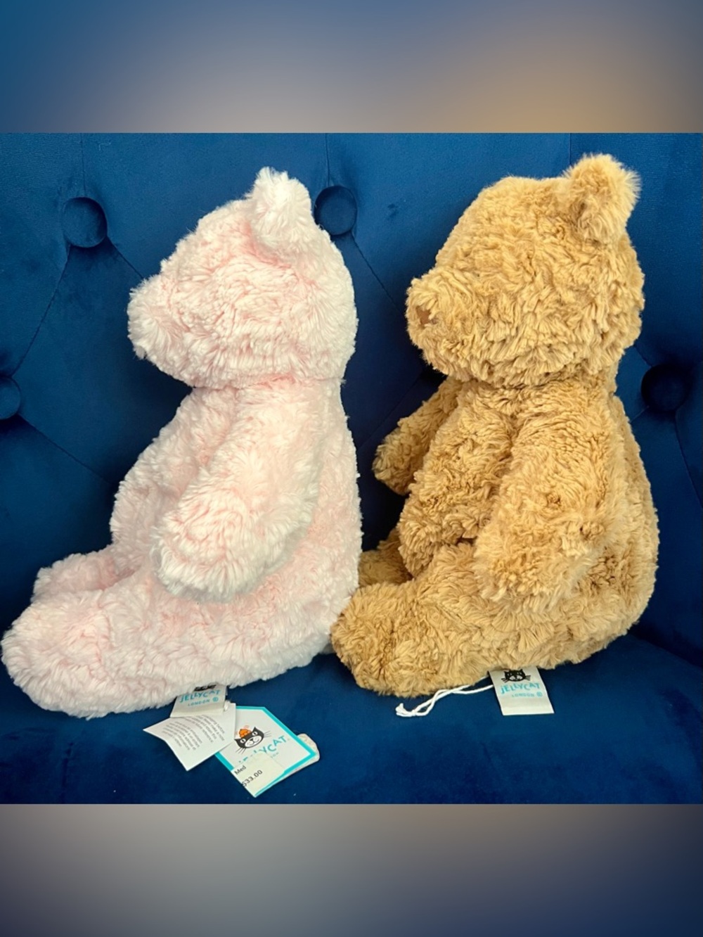 NWT Jellycat Bartholomew Bear AND Leola Bear Bundle Medium Pink / Brown - Picture 5 of 12